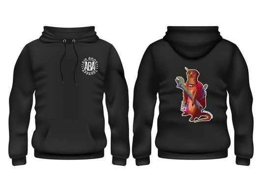 MEERKAT HOODED PULLOVER SWEATSHIRT